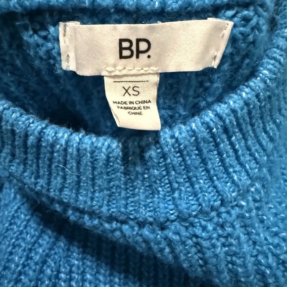 BP Vibrant Blue‎ Knit Crew Neck Sweater - Picture 3 of 5
